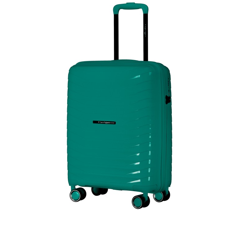Koffer FLP15 erweiterbar Größe S Teal, Farbe: blau/petrol, Marke: Flanigan, EAN: 4066727007452, Abmessungen in cm: 40x55x22, Bild 2 von 10