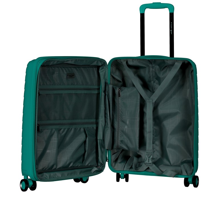 Koffer FLP15 erweiterbar Größe S Teal, Farbe: blau/petrol, Marke: Flanigan, EAN: 4066727007452, Abmessungen in cm: 40x55x22, Bild 7 von 10