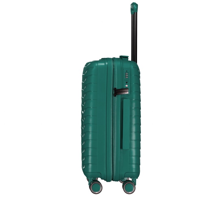 Koffer FLP15 erweiterbar Größe S Teal, Farbe: blau/petrol, Marke: Flanigan, EAN: 4066727007452, Abmessungen in cm: 40x55x22, Bild 3 von 12