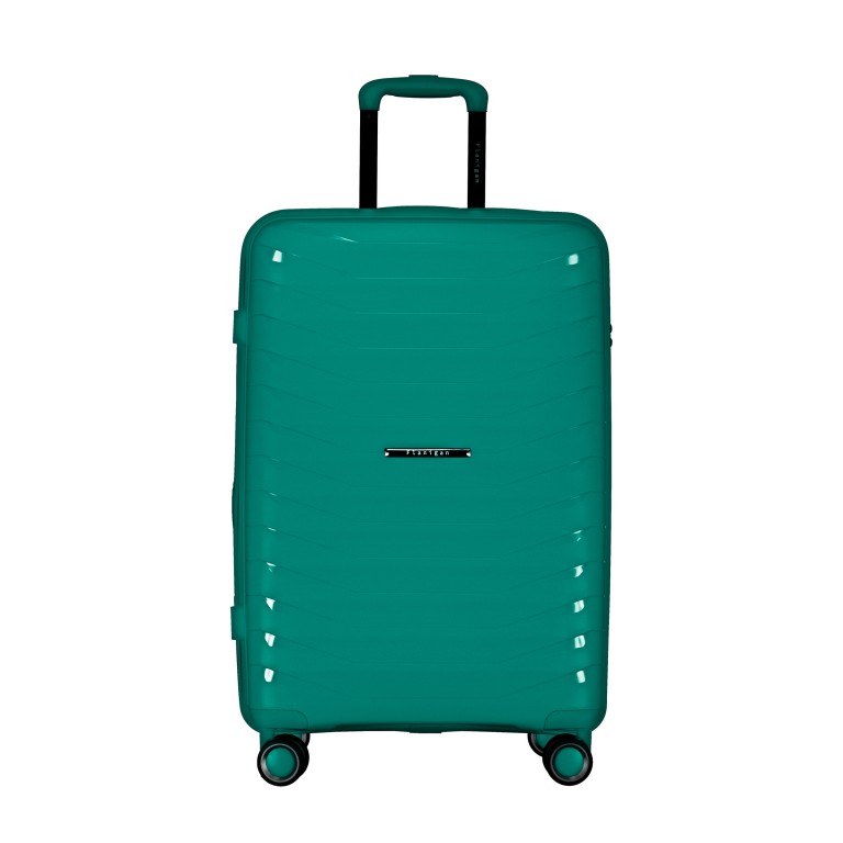 Koffer FLP15 erweiterbar Größe M Teal, Farbe: blau/petrol, Marke: Flanigan, EAN: 4066727007469, Abmessungen in cm: 45x69x25, Bild 1 von 11
