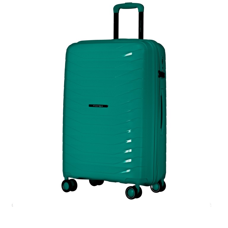 Koffer FLP15 erweiterbar Größe M Teal, Farbe: blau/petrol, Marke: Flanigan, EAN: 4066727007469, Abmessungen in cm: 45x69x25, Bild 2 von 11
