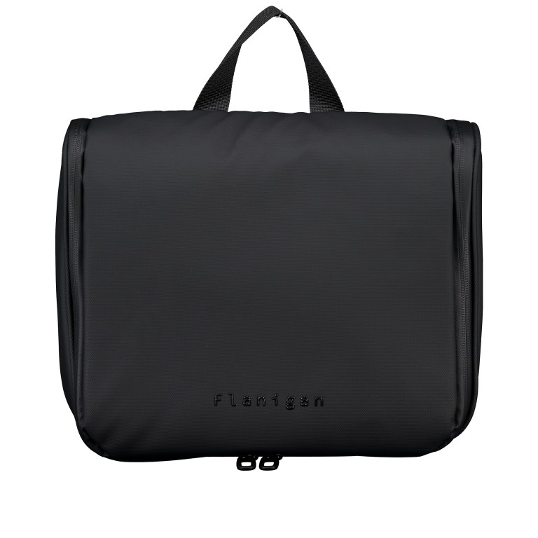 Kulturbeutel FLKB03 Black, Farbe: schwarz, Marke: Flanigan, EAN: 4066727007643, Abmessungen in cm: 28.5x23.5x11, Bild 1 von 5