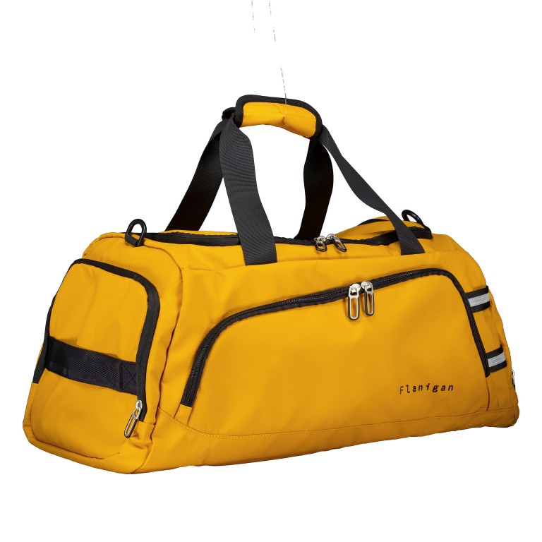 Reisetasche FLT27 Größe 60 cm Yellow Black, Farbe: gelb, Marke: Flanigan, EAN: 4066727007735, Abmessungen in cm: 60x28x26, Bild 2 von 6