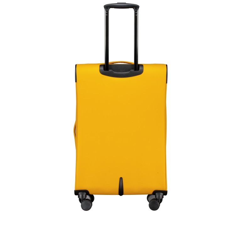 Koffer FLT27 erweiterbar Größe 68 cm Yellow Black, Farbe: gelb, Marke: Flanigan, EAN: 4066727007711, Abmessungen in cm: 43x68x27, Bild 7 von 10