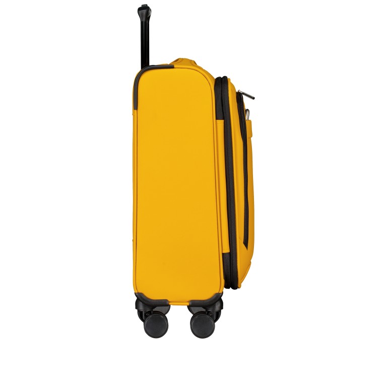 Koffer FLT27 erweiterbar Größe 55 cm Yellow Black, Farbe: gelb, Marke: Flanigan, EAN: 4066727007704, Abmessungen in cm: 39x55x23, Bild 6 von 10