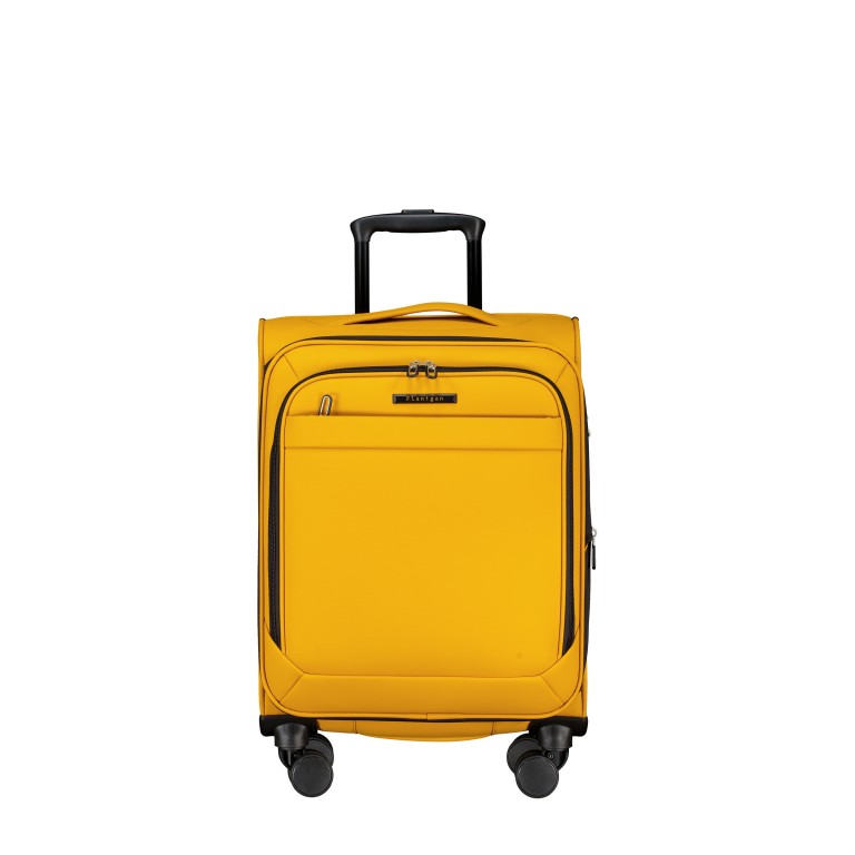 Koffer FLT27 erweiterbar Größe 55 cm Yellow Black, Farbe: gelb, Marke: Flanigan, EAN: 4066727007704, Abmessungen in cm: 39x55x23, Bild 1 von 10