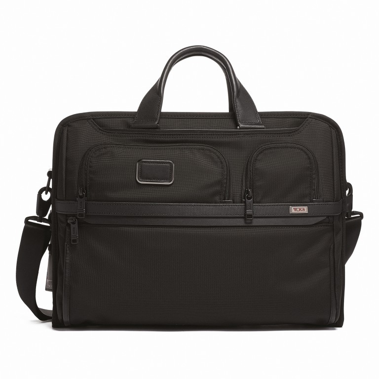 Laptoptasche Alpha 3 Compact Large Brief für Laptop 17 Zoll Black, Farbe: schwarz, Marke: Tumi, EAN: 0742315476872, Abmessungen in cm: 44.5x33x9, Bild 1 von 8