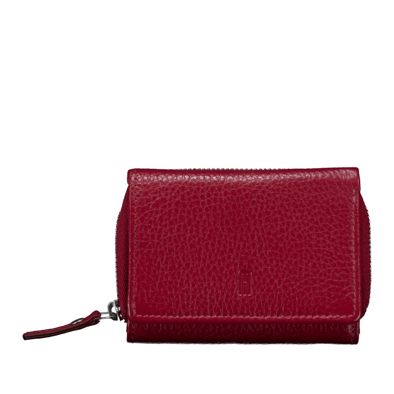 Geldbörse mit RFID-Schutz Red, Farbe: rot/weinrot, Marke: Hausfelder Manufaktur, EAN: 4065646028470, Abmessungen in cm: 10.5x8x2, Bild 1 von 5