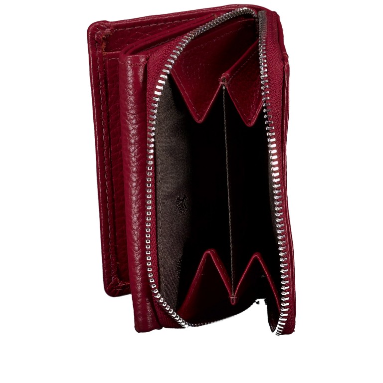 Geldbörse mit RFID-Schutz Red, Farbe: rot/weinrot, Marke: Hausfelder Manufaktur, EAN: 4065646028470, Abmessungen in cm: 10.5x8x2, Bild 5 von 5
