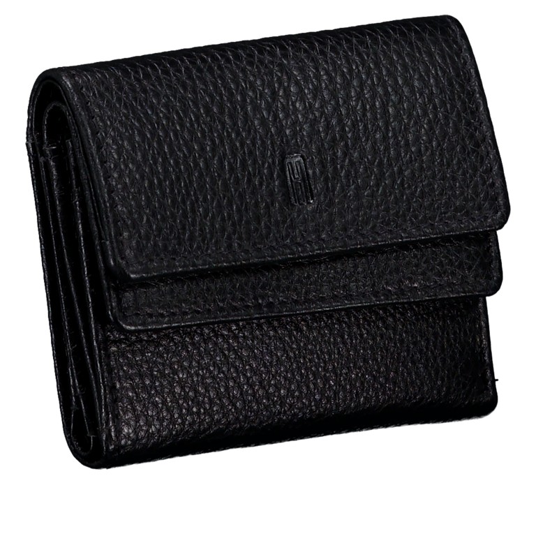 Geldbörse mit RFID-Schutz Black, Farbe: schwarz, Marke: Hausfelder Manufaktur, EAN: 4065646029231, Abmessungen in cm: 10.3x8.7x1.7, Bild 2 von 5