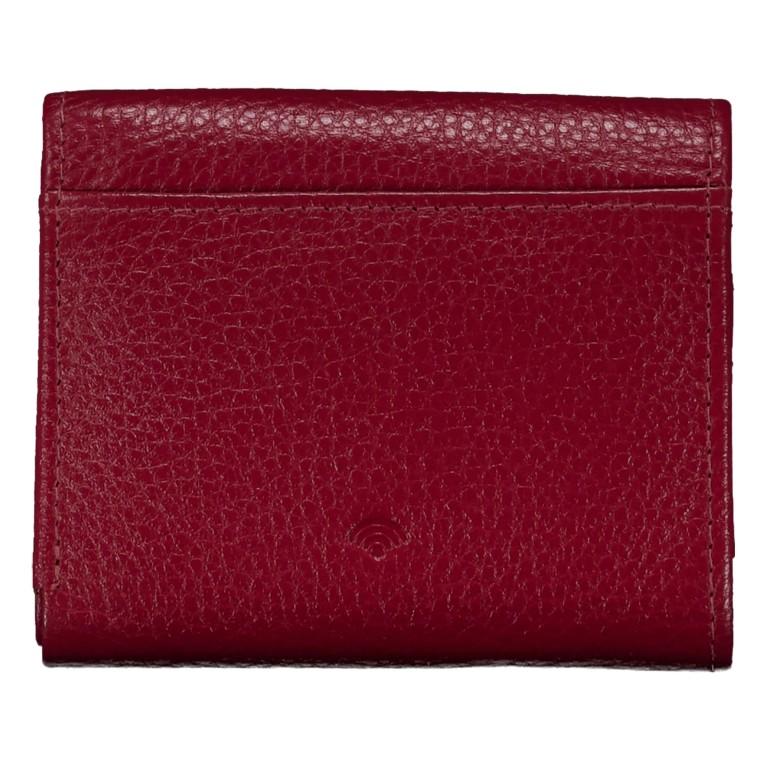 Geldbörse mit RFID-Schutz Red, Farbe: rot/weinrot, Marke: Hausfelder Manufaktur, EAN: 4065646028494, Abmessungen in cm: 10.3x8.7x1.7, Bild 3 von 5