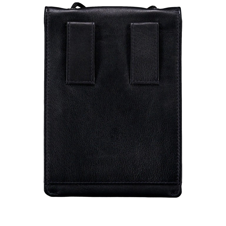 Brustbeutel / Gürteltasche Nappa Black, Farbe: schwarz, Marke: Hausfelder Manufaktur, EAN: 4065646028524, Abmessungen in cm: 12x17x0.5, Bild 3 von 4