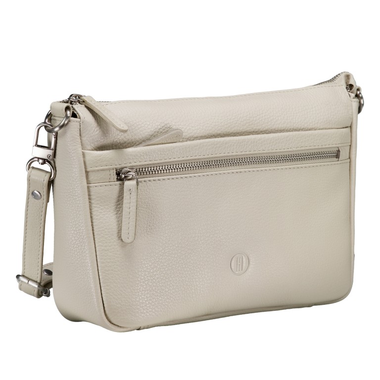 Umhängetasche Soft Print Beige, Farbe: beige, Marke: Hausfelder Manufaktur, EAN: 4065646028388, Abmessungen in cm: 25.5x19x7, Bild 2 von 5