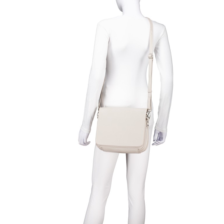 Umhängetasche Beige, Farbe: beige, Marke: Hausfelder Manufaktur, EAN: 4065646028104, Abmessungen in cm: 26.5x24x9, Bild 5 von 6