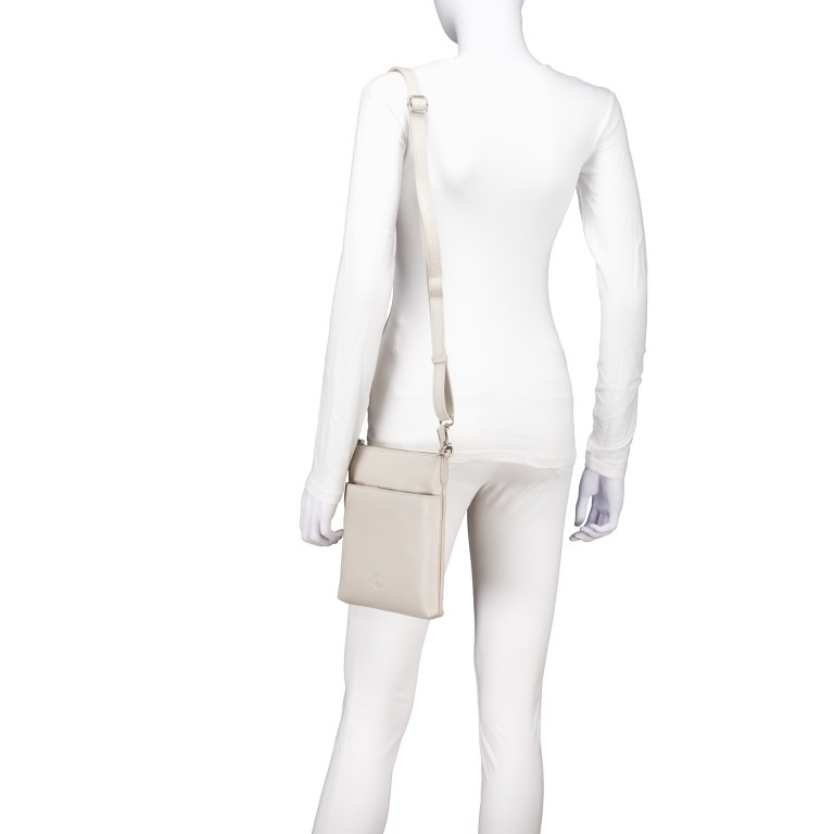 Umhängetasche Beige, Farbe: beige, Marke: Hausfelder Manufaktur, EAN: 4065646028135, Abmessungen in cm: 21.5x23x3, Bild 4 von 6