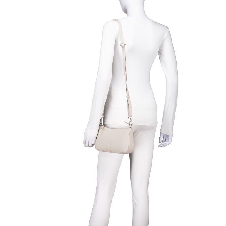 Umhängetasche Beige, Farbe: beige, Marke: Hausfelder Manufaktur, EAN: 4065646028715, Abmessungen in cm: 23.5x14x5, Bild 6 von 8