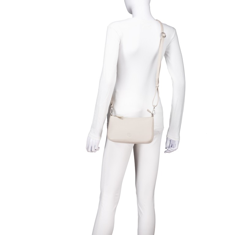 Umhängetasche Beige, Farbe: beige, Marke: Hausfelder Manufaktur, EAN: 4065646028715, Abmessungen in cm: 23.5x14x5, Bild 7 von 8