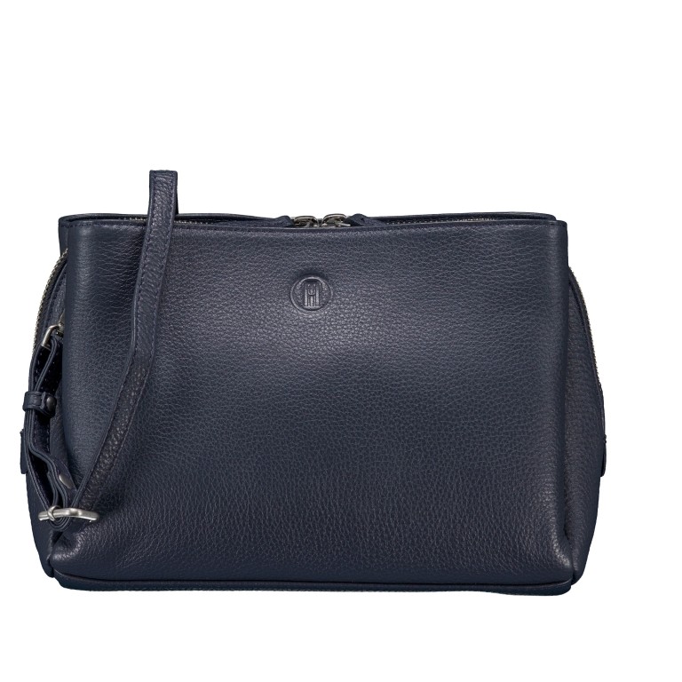 Umhängetasche Dark Blue, Farbe: blau/petrol, Marke: Hausfelder Manufaktur, EAN: 4065646028159, Abmessungen in cm: 24x17.5x10.5, Bild 1 von 6