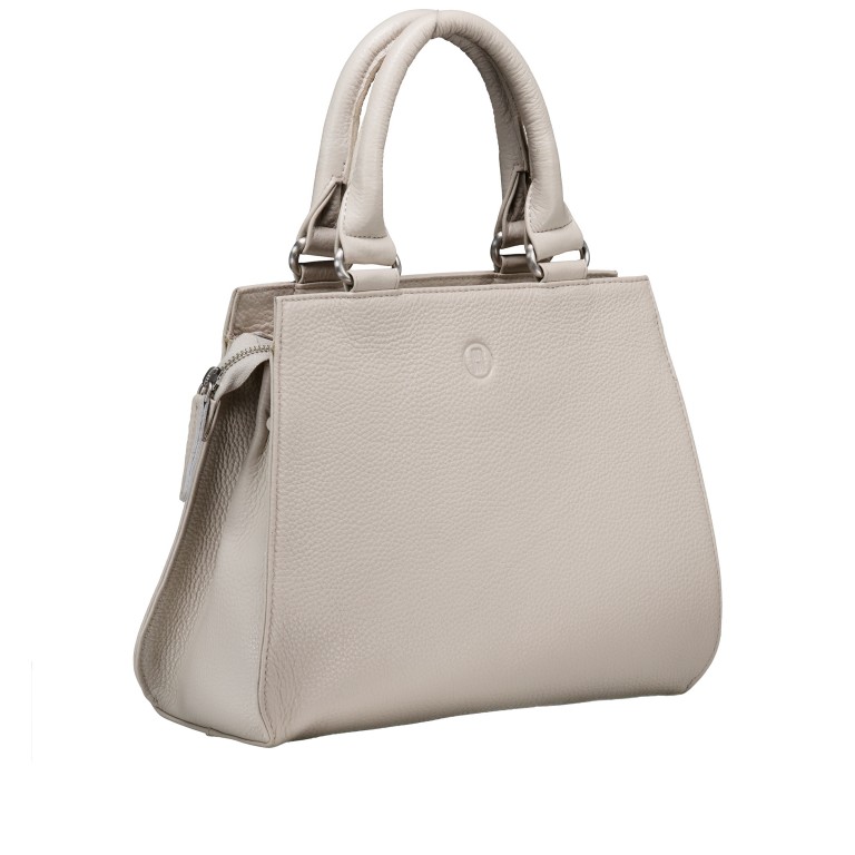 Handtasche Beige, Farbe: beige, Marke: Hausfelder Manufaktur, EAN: 4065646028197, Abmessungen in cm: 30x23x12, Bild 2 von 7