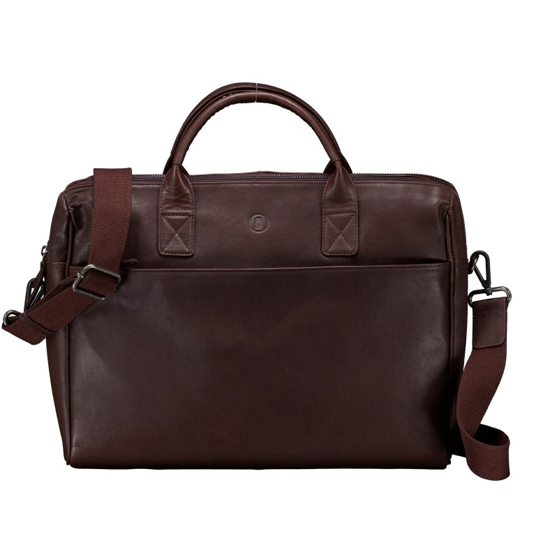 Aktentasche mit Laptopfach 17 Zoll Brown, Farbe: braun, Marke: Hausfelder Manufaktur, EAN: 4065646028234, Abmessungen in cm: 40.5x28.5x9, Bild 1 von 6