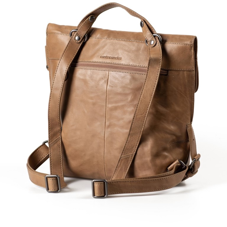 Rucksack Grandma's Luxury Club Mrs. Mince Pie COFFEE/Iced Coffee, Farbe: braun, Marke: Aunts & Uncles, EAN: 4255717215841, Abmessungen in cm: 29x29x9, Bild 3 von 7