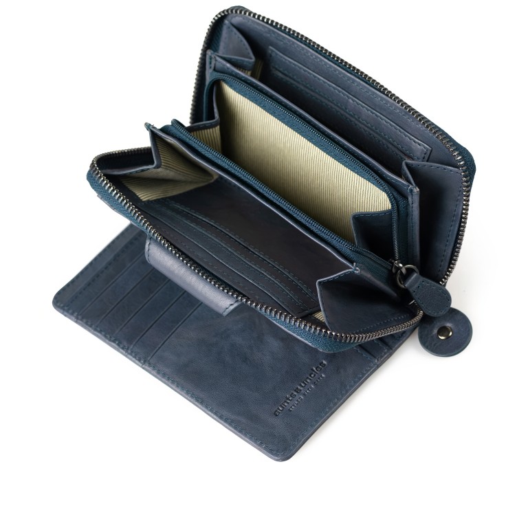 Geldbörse Grandma's Luxury Club Francis mit RFID-Schutz NAVY/Navy Blue, Farbe: blau/petrol, Marke: Aunts & Uncles, EAN: 4255717217104, Abmessungen in cm: 15x9.5x2.5, Bild 4 von 5