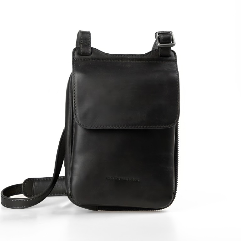 Umhängetasche / Handytasche Bohemian Vibes Tulip Jet Black, Farbe: schwarz, Marke: Aunts & Uncles, EAN: 4255717214660, Abmessungen in cm: 13x18x4, Bild 1 von 8