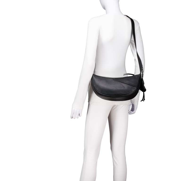 Beuteltasche Bohemian Vibes Reed Jet Black, Farbe: schwarz, Marke: Aunts & Uncles, EAN: 4255717214783, Abmessungen in cm: 30x17x10.5, Bild 5 von 8