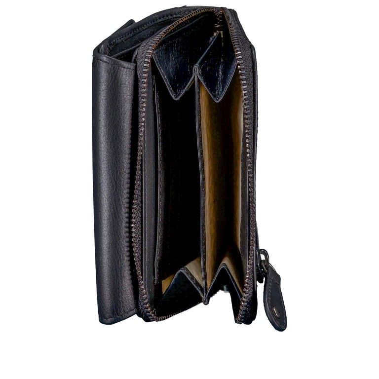 Geldbörse Bohemian Vibes Myrtle mit RFID-Schutz Jet Black, Farbe: schwarz, Marke: Aunts & Uncles, EAN: 4255717215568, Abmessungen in cm: 13x10x4, Bild 5 von 5