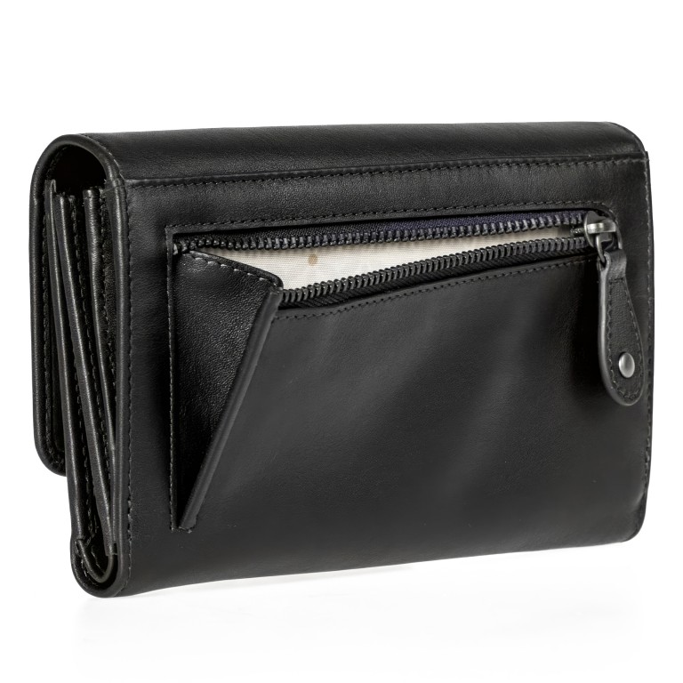 Geldbörse Bohemian Vibes Thyme mit RFID-Schutz Jet Black, Farbe: schwarz, Marke: Aunts & Uncles, EAN: 4255717219795, Abmessungen in cm: 16x10x3.5, Bild 3 von 5