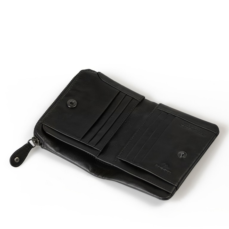 Geldbörse Bohemian Vibes Cherry mit RFID-Schutz Jet Black, Farbe: schwarz, Marke: Aunts & Uncles, EAN: 4255717215384, Abmessungen in cm: 9.5x13x3, Bild 4 von 4