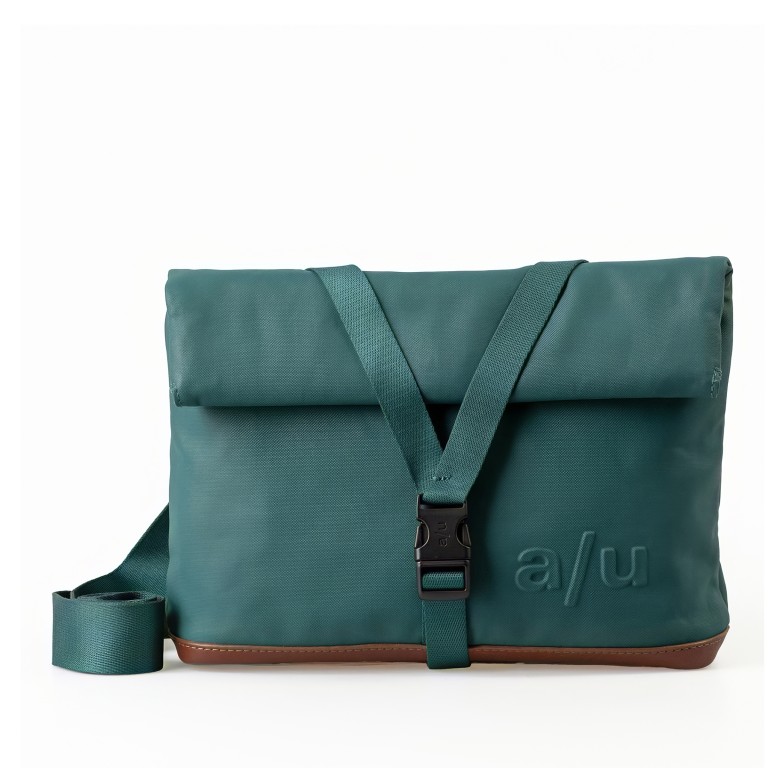 Umhängetasche Japan Yao mit Rolltop Transformative Teal, Farbe: blau/petrol, Marke: Aunts & Uncles, EAN: 4255717218620, Abmessungen in cm: 25.5x19x19, Bild 1 von 9