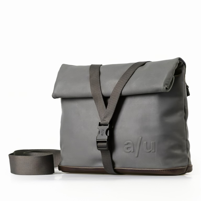 Umhängetasche Japan Yao mit Rolltop Pewter, Farbe: grau, Marke: Aunts & Uncles, EAN: 4255717218644, Abmessungen in cm: 25.5x19x19, Bild 2 von 9