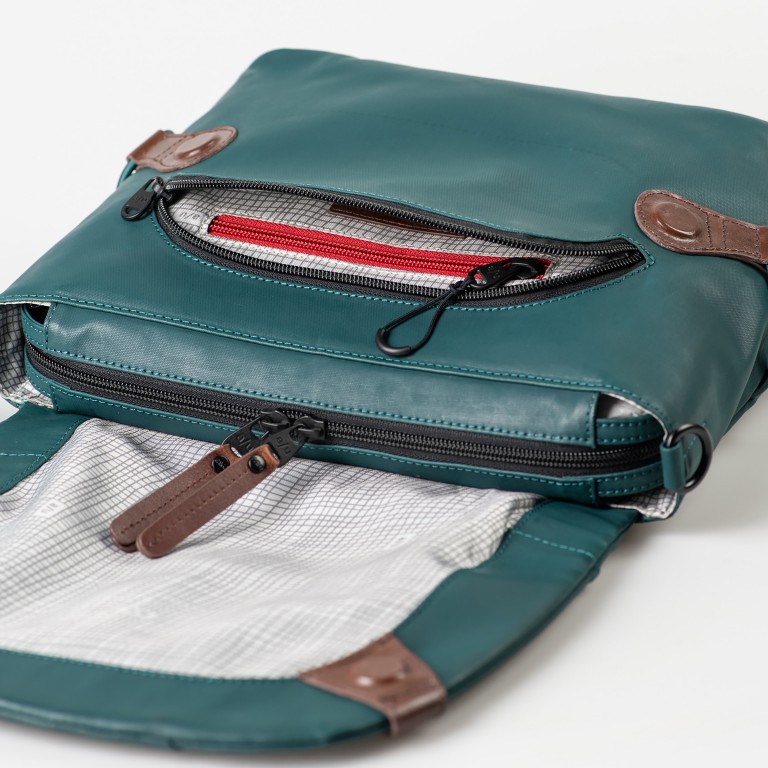 Umhängetasche Japan Sendai Transformative Teal, Farbe: blau/petrol, Marke: Aunts & Uncles, EAN: 4255717218224, Abmessungen in cm: 30x22x9.5, Bild 9 von 9