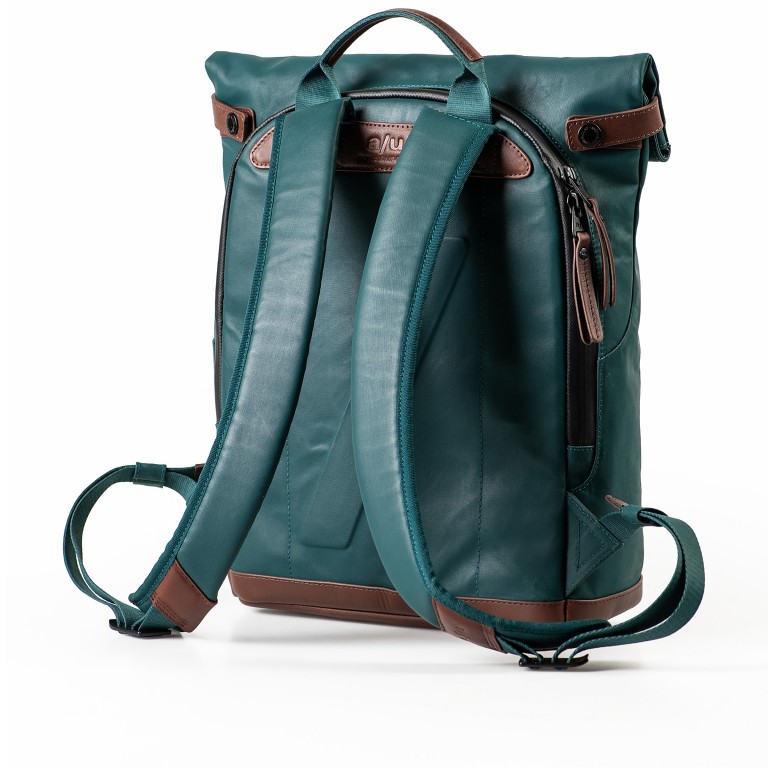 Rucksack Japan Wakayama mit Laptopfach 13 Zoll Transformative Teal, Farbe: blau/petrol, Marke: Aunts & Uncles, EAN: 4255717218545, Abmessungen in cm: 26x39x10, Bild 3 von 11