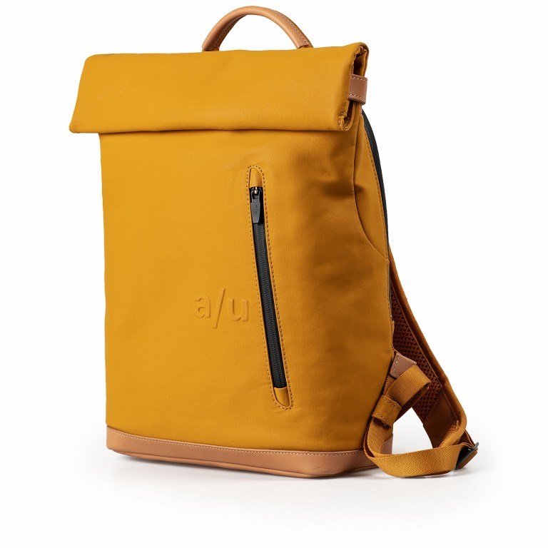 Rucksack Japan Wakayama mit Laptopfach 13 Zoll Amber, Farbe: gelb, Marke: Aunts & Uncles, EAN: 4255717218552, Abmessungen in cm: 26x39x10, Bild 2 von 11