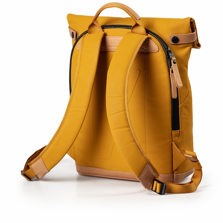 Rucksack Japan Wakayama mit Laptopfach 13 Zoll Amber, Farbe: gelb, Marke: Aunts & Uncles, EAN: 4255717218552, Abmessungen in cm: 26x39x10, Bild 3 von 11