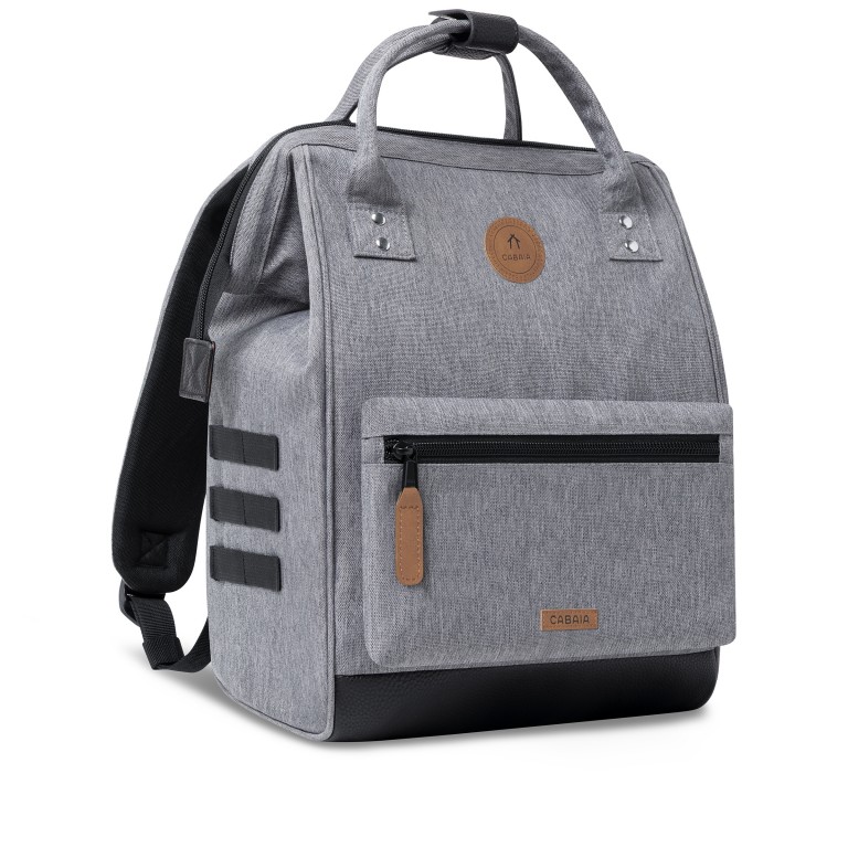 Rucksack Adventurer Medium Getaria mit zwei auswechselbaren Vortaschen Grau, Farbe: grau, Marke: Cabaia, EAN: 3667022024123, Abmessungen in cm: 27x41x16, Bild 4 von 10