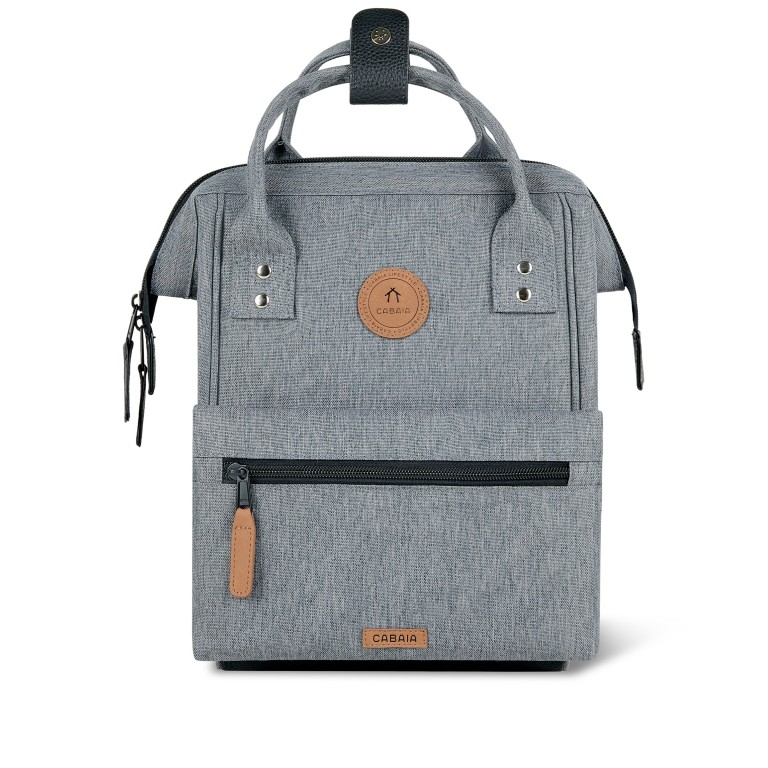 Rucksack Adventurer Small Getaria mit zwei auswechselbaren Vortaschen Grau, Farbe: grau, Marke: Cabaia, EAN: 3667022024277, Abmessungen in cm: 23x32x13, Bild 3 von 9