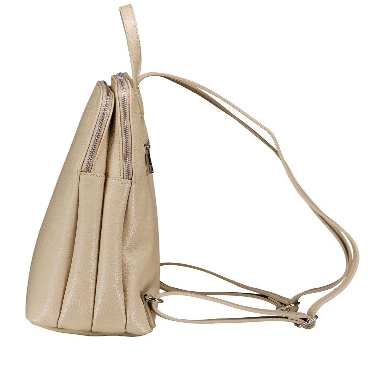 Rucksack Sand, Farbe: beige, Marke: Hausfelder Manufaktur, EAN: 4065646029347, Abmessungen in cm: 26x29x15, Bild 3 von 7