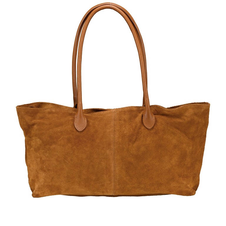 Shopper Velours variabel in der Form Hellbraun, Farbe: braun, Marke: Hausfelder Manufaktur, EAN: 4065646029293, Abmessungen in cm: 40x25x10.5, Bild 1 von 9