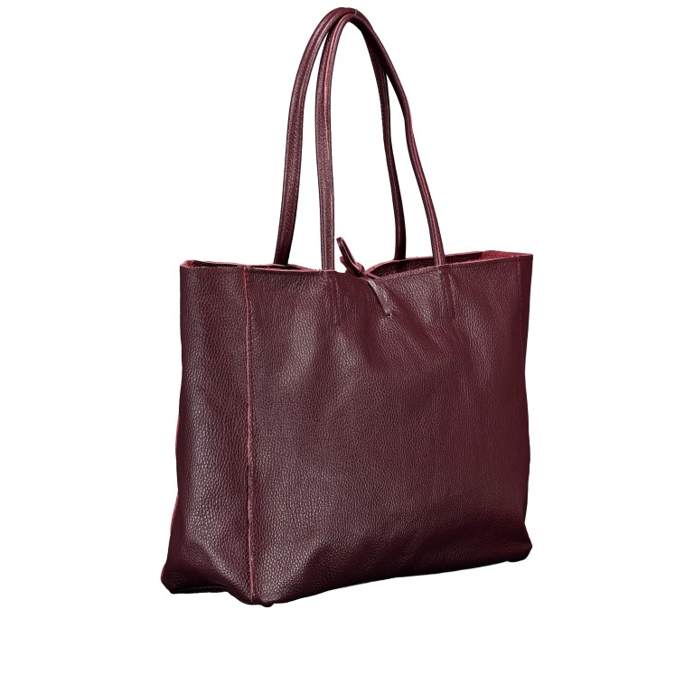Shopper Dollaro Bordeaux, Farbe: rot/weinrot, Marke: Hausfelder Manufaktur, EAN: 4065646029422, Abmessungen in cm: 38x31.5x12, Bild 2 von 5