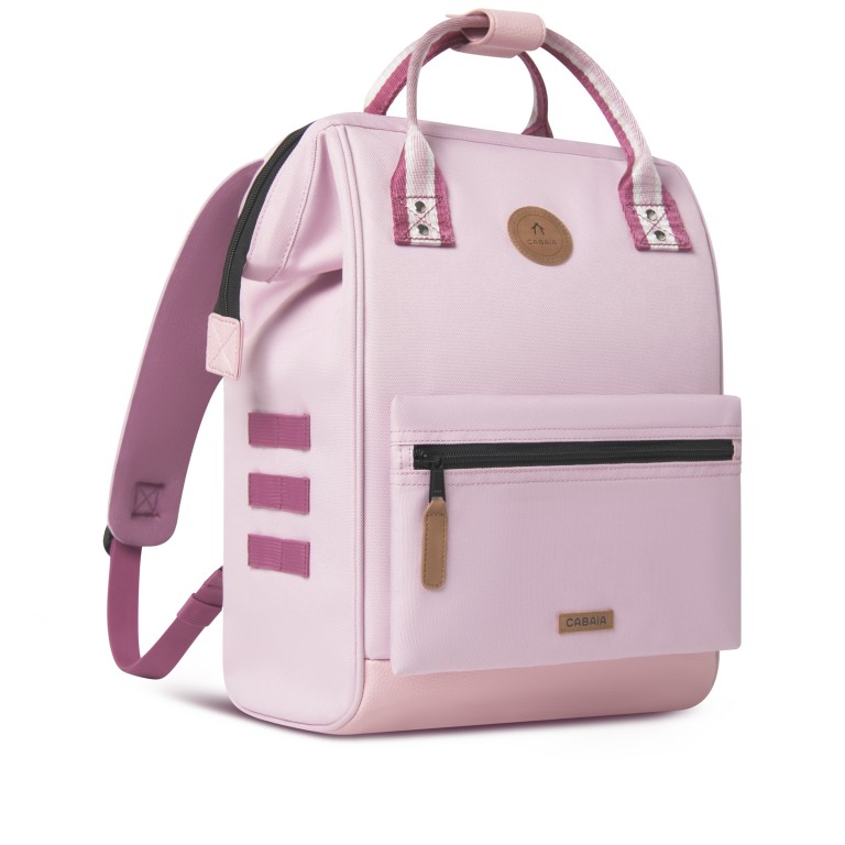 Rucksack Adventurer Medium Assouan mit zwei auswechselbaren Vortaschen Rose, Farbe: rosa/pink, Marke: Cabaia, EAN: 3701328389637, Abmessungen in cm: 27x41x16, Bild 4 von 10