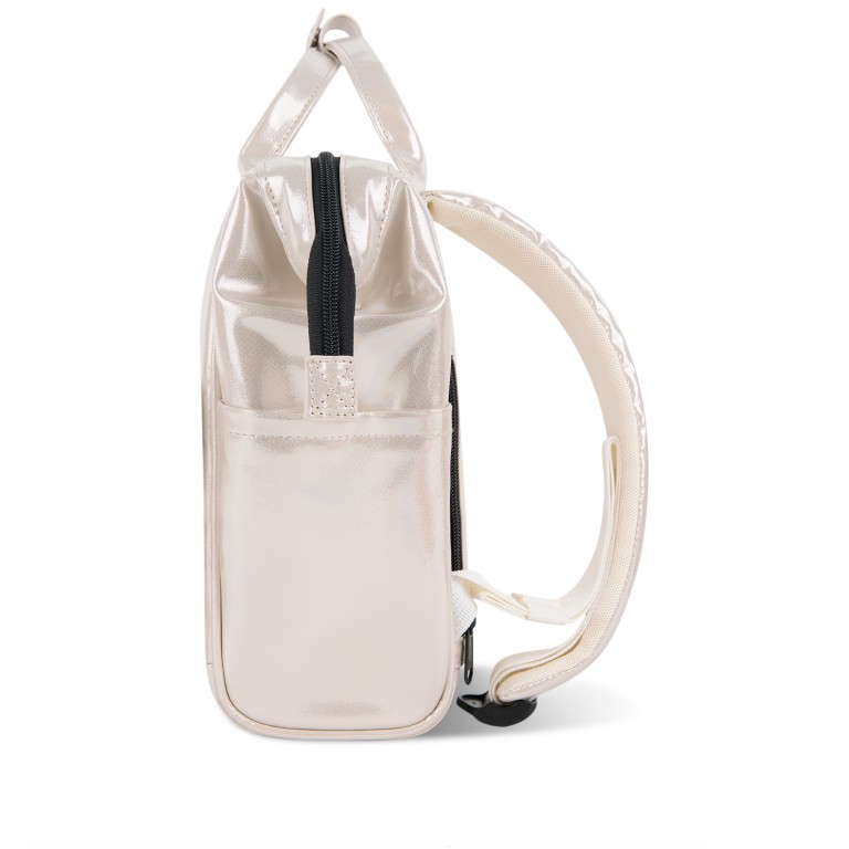 Rucksack Adventurer Extra Small Honolulu mit zwei auswechselbaren Vortaschen Gold, Farbe: metallic, Marke: Cabaia, EAN: 3667022019518, Abmessungen in cm: 20x27x10.5, Bild 5 von 8