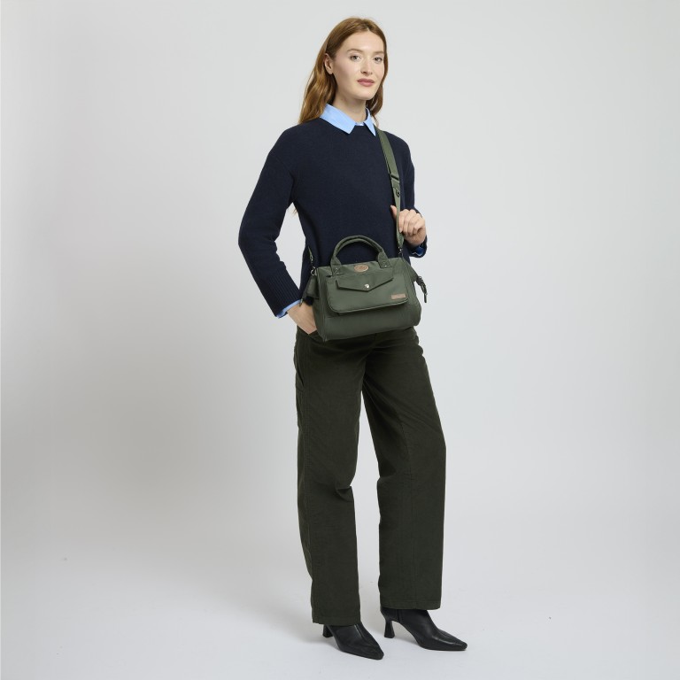 Umhängetasche Crossbody M Hobart mit austauschbarer Fronttasche Dunkelgrün, Farbe: grün/oliv, Marke: Cabaia, EAN: 3667022025397, Abmessungen in cm: 26x20x14, Bild 4 von 6