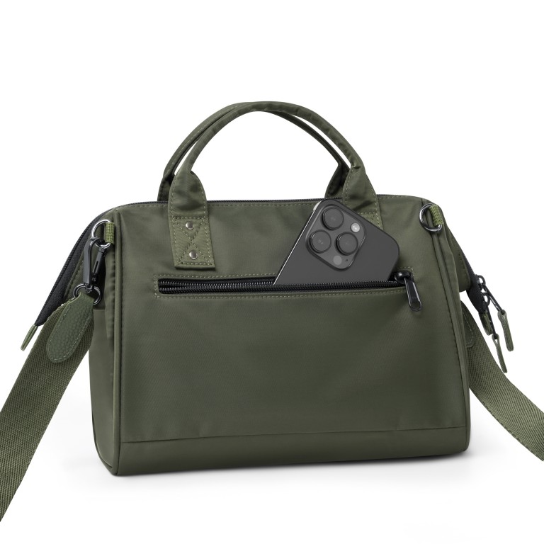 Umhängetasche Crossbody M Hobart mit austauschbarer Fronttasche Dunkelgrün, Farbe: grün/oliv, Marke: Cabaia, EAN: 3667022025397, Abmessungen in cm: 26x20x14, Bild 5 von 6