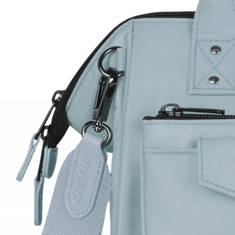 Umhängetasche Crossbody M Lecce mit austauschbarer Fronttasche Hellblau, Farbe: blau/petrol, Marke: Cabaia, EAN: 3667022013974, Abmessungen in cm: 26x20x14, Bild 6 von 6