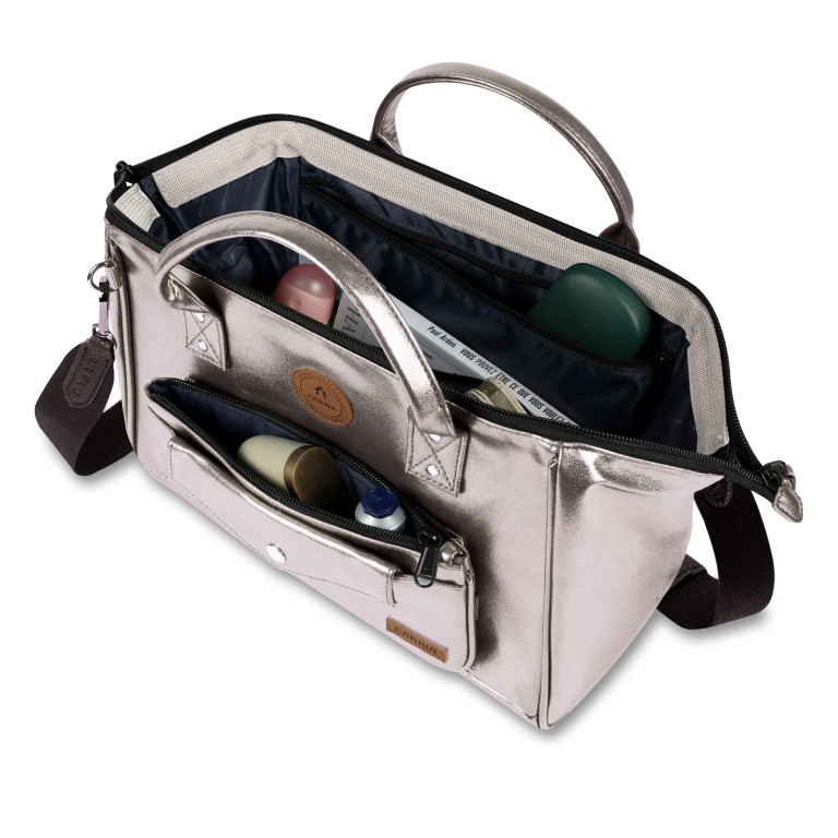 Umhängetasche Crossbody L Honolulu Gold, Farbe: metallic, Marke: Cabaia, EAN: 3667022022037, Abmessungen in cm: 30x22x14, Bild 3 von 4