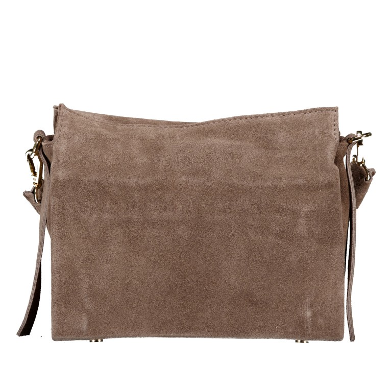 Umhängetasche Velours Taupe, Farbe: taupe/khaki, Marke: Hausfelder Manufaktur, EAN: 4065646029521, Abmessungen in cm: 23.5x20x9.5, Bild 3 von 8