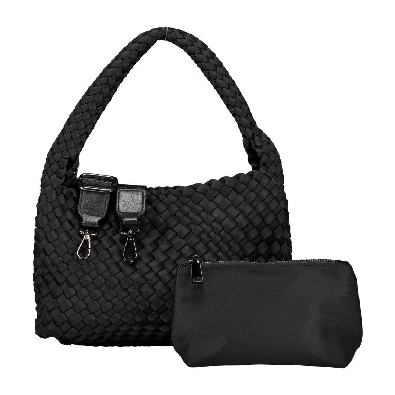 Umhängetasche Ines mit herausnehmbarem Etui Schwarz, Farbe: schwarz, Marke: blingberlin, Abmessungen in cm: 24.5x17x9.5, Bild 1 von 9